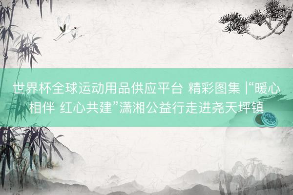 世界杯全球运动用品供应平台 精彩图集 |“暖心相伴 红心共建”潇湘公益行走进尧天坪镇